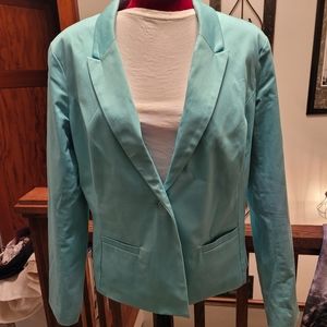 Metaphor summer teal jacket